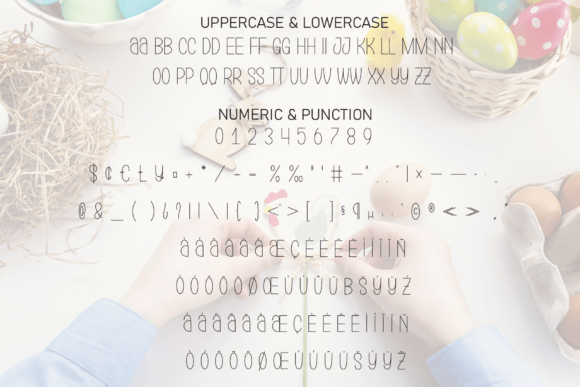 Easter Stickers Font - Preview 6
