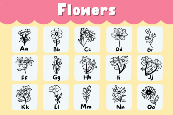 Flowers Font - Preview 1