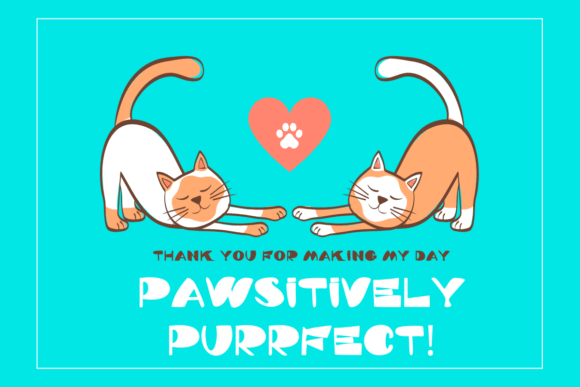 Funny Cat Font - Preview 2