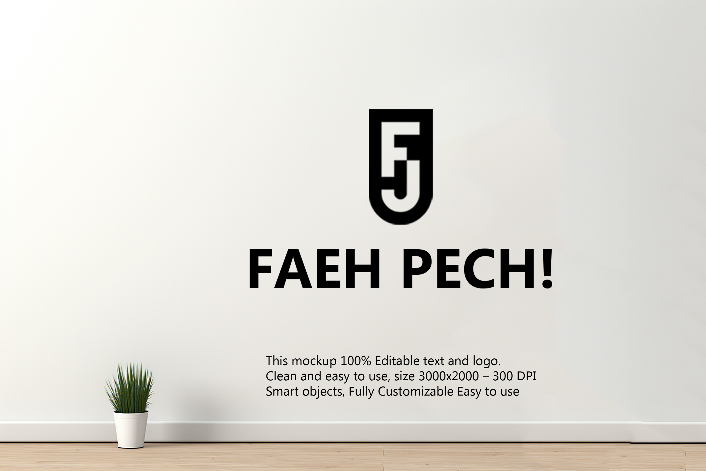 Inside Wall Logo Mockup