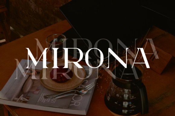 Mirona Font PNG with transparent background - Preview 3