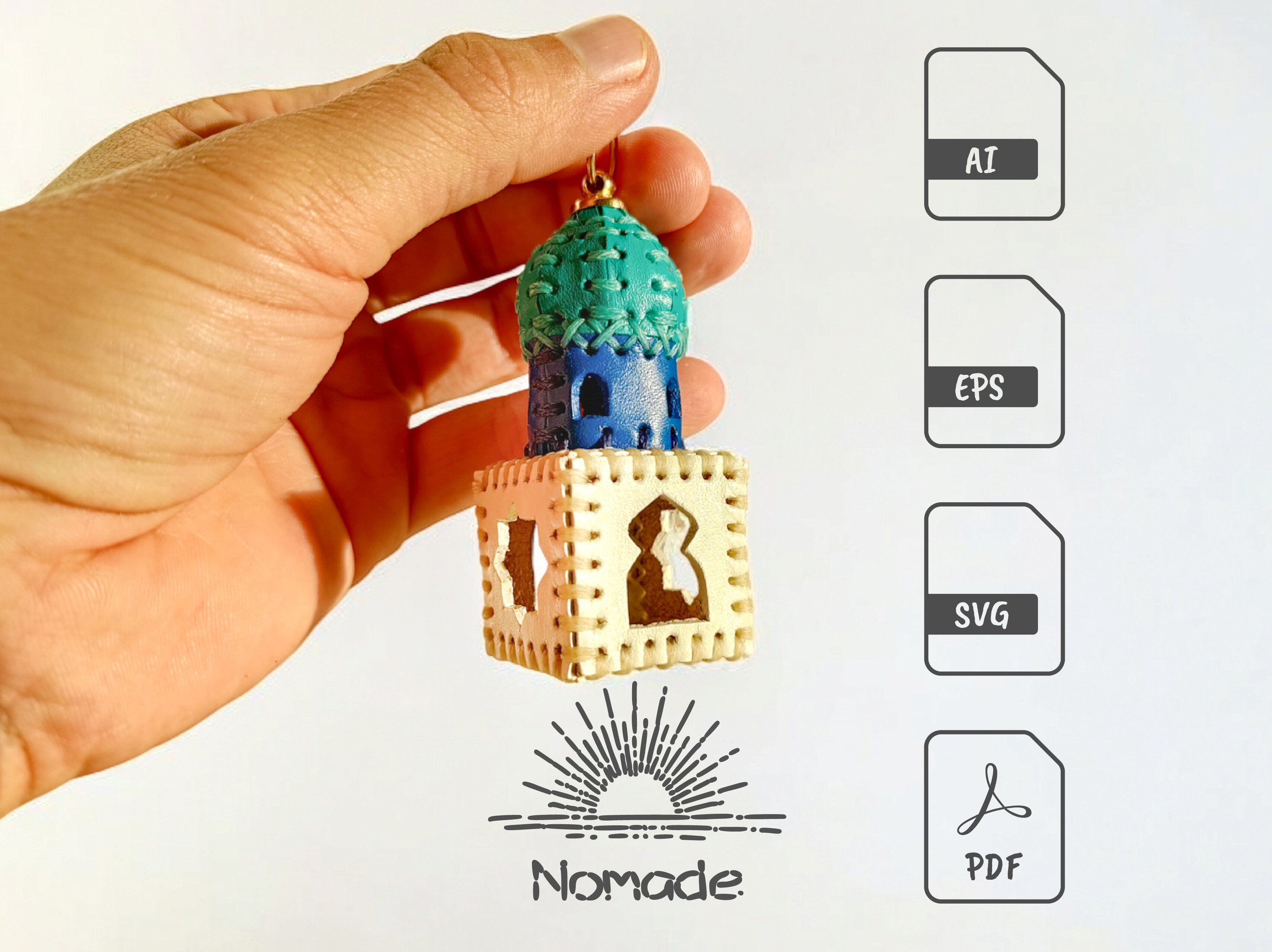 Mosque Keychain | Leathercraft PDF