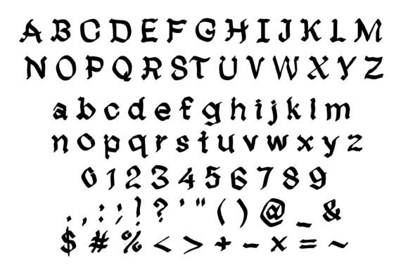 Mystic Stroke Font PNG with transparent background - Preview 1