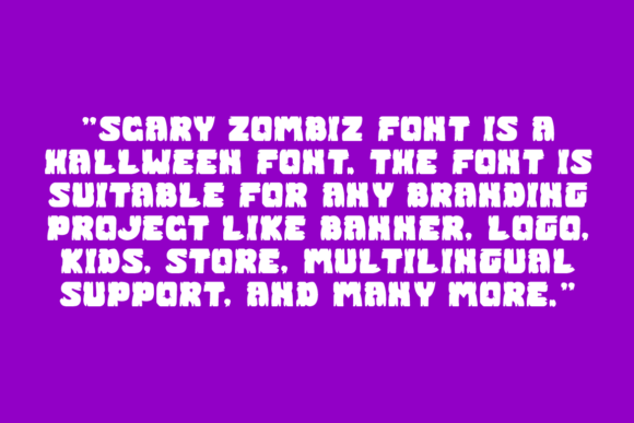 Scary Zombiz Font PNG with transparent background - Preview 4