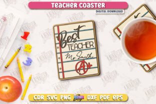 Teacher Coasters Bundle | School Design · Creative Fabrica