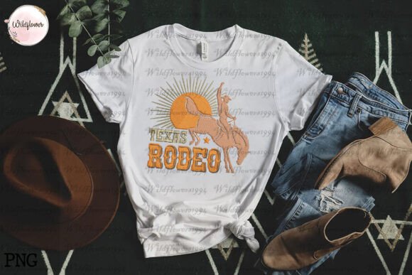 Texas Rodeo Embroidery Design