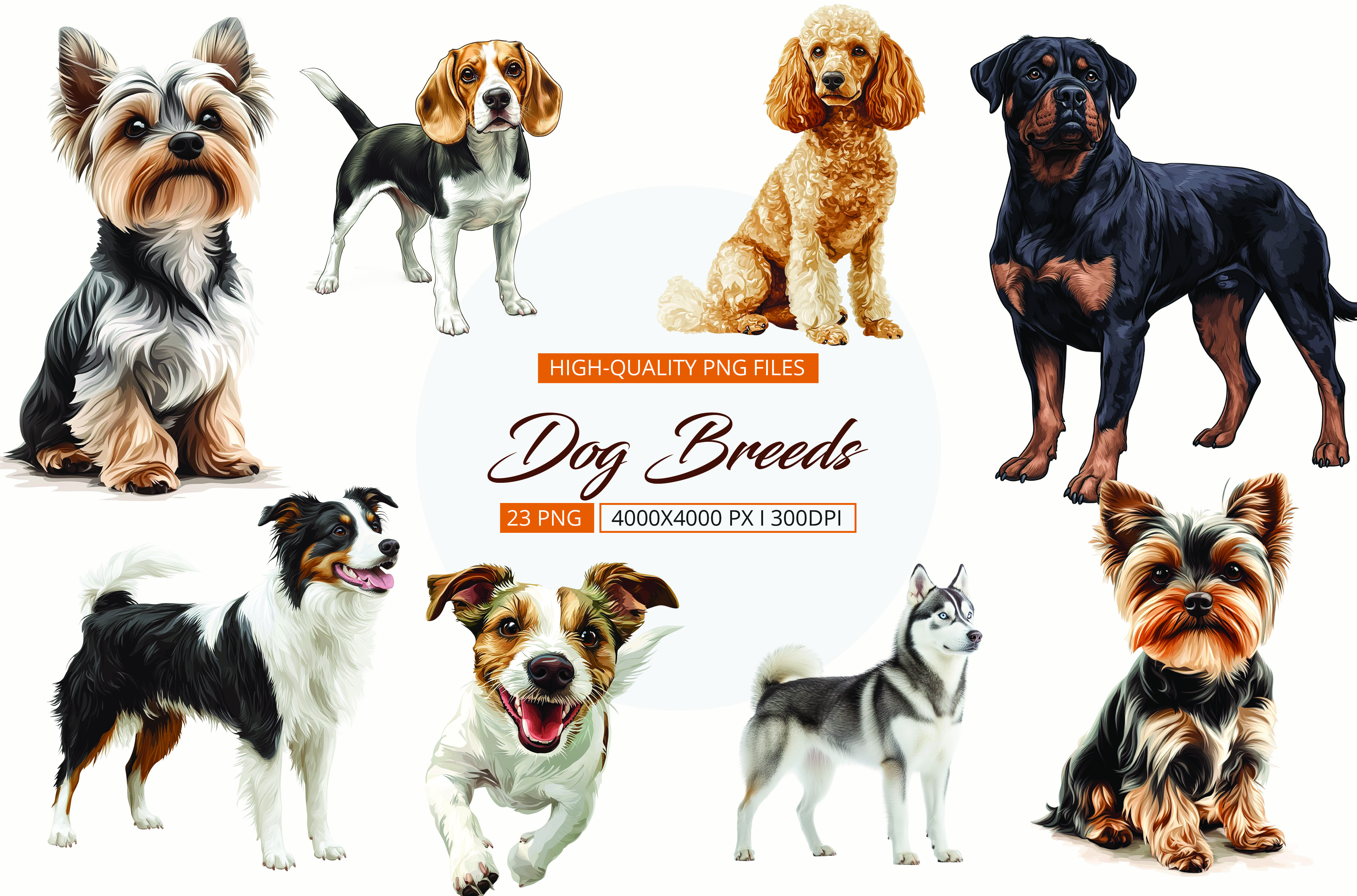 Watercolor Dog Breeds Sublimation Graphic by Venture Studio · Creative ...