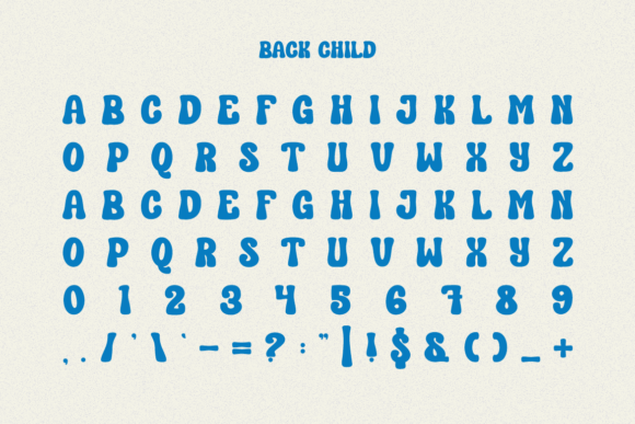 Back Child Font - Preview 2