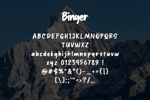 Binger Font - Preview 1