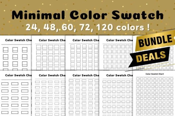 Color Swatch Practice Blending Cards Graphic by Bonalisa Smile ...