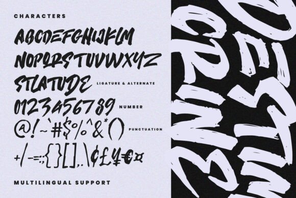 Destim Crine Font PNG with transparent background - Preview 6