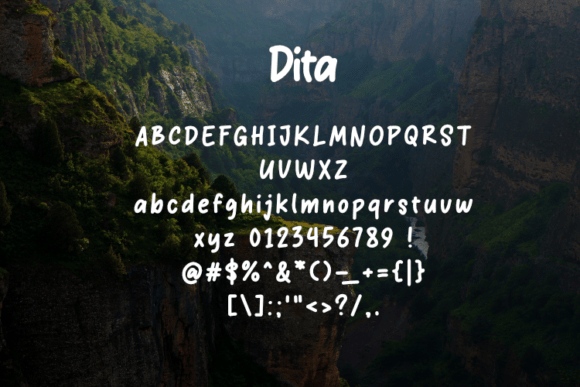 Dita Font - Preview 1