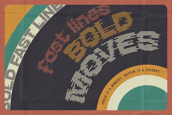 Echo Stripes Font - Preview 2