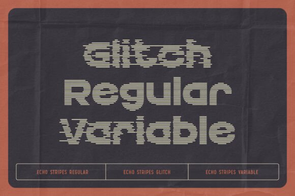Echo Stripes Font - Preview 3