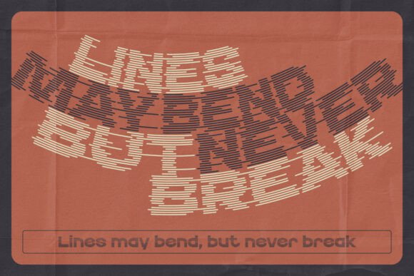 Echo Stripes Font - Preview 4