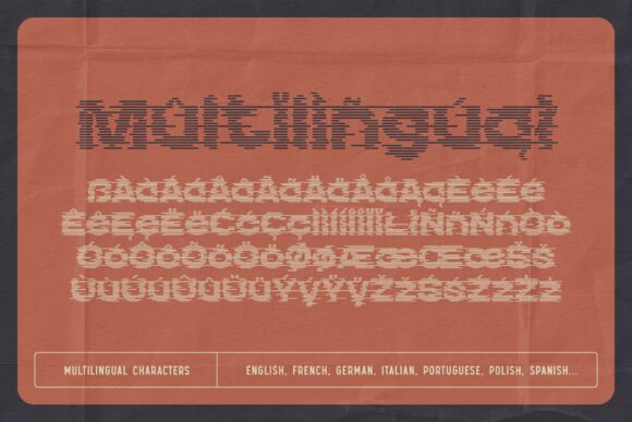 Echo Stripes Font - Preview 5