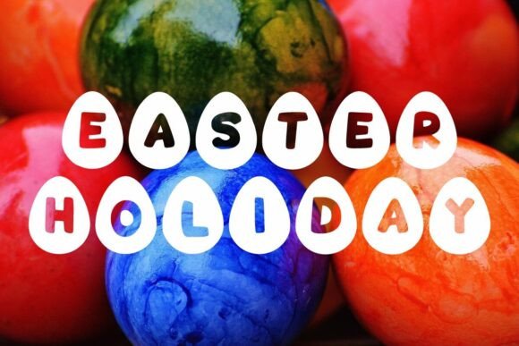 Egg Bunny Font - Preview 1