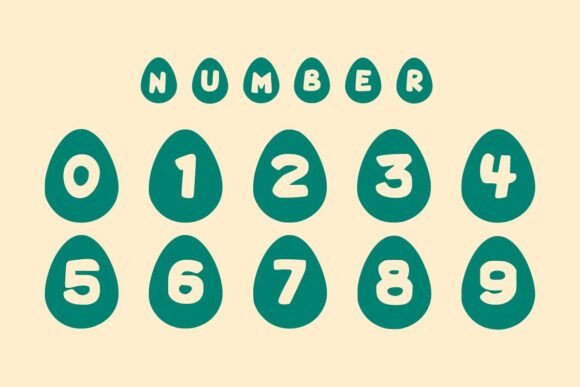 Egg Bunny Font - Preview 6