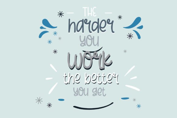 Eskimo Kiss Font PNG with transparent background - Preview 2