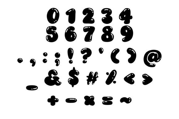 Fluffy Moji Font - Preview 3