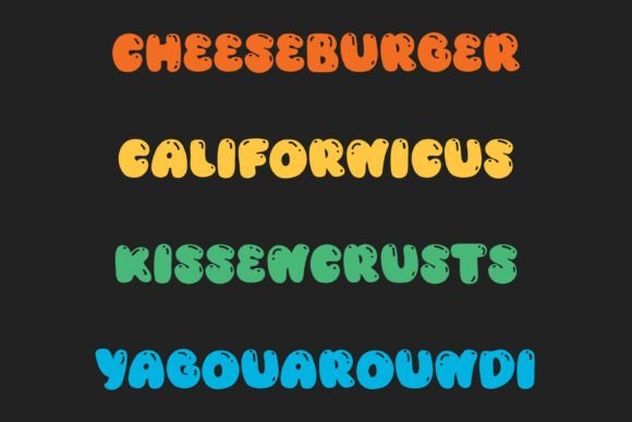 Fluffy Moji Font - Preview 4