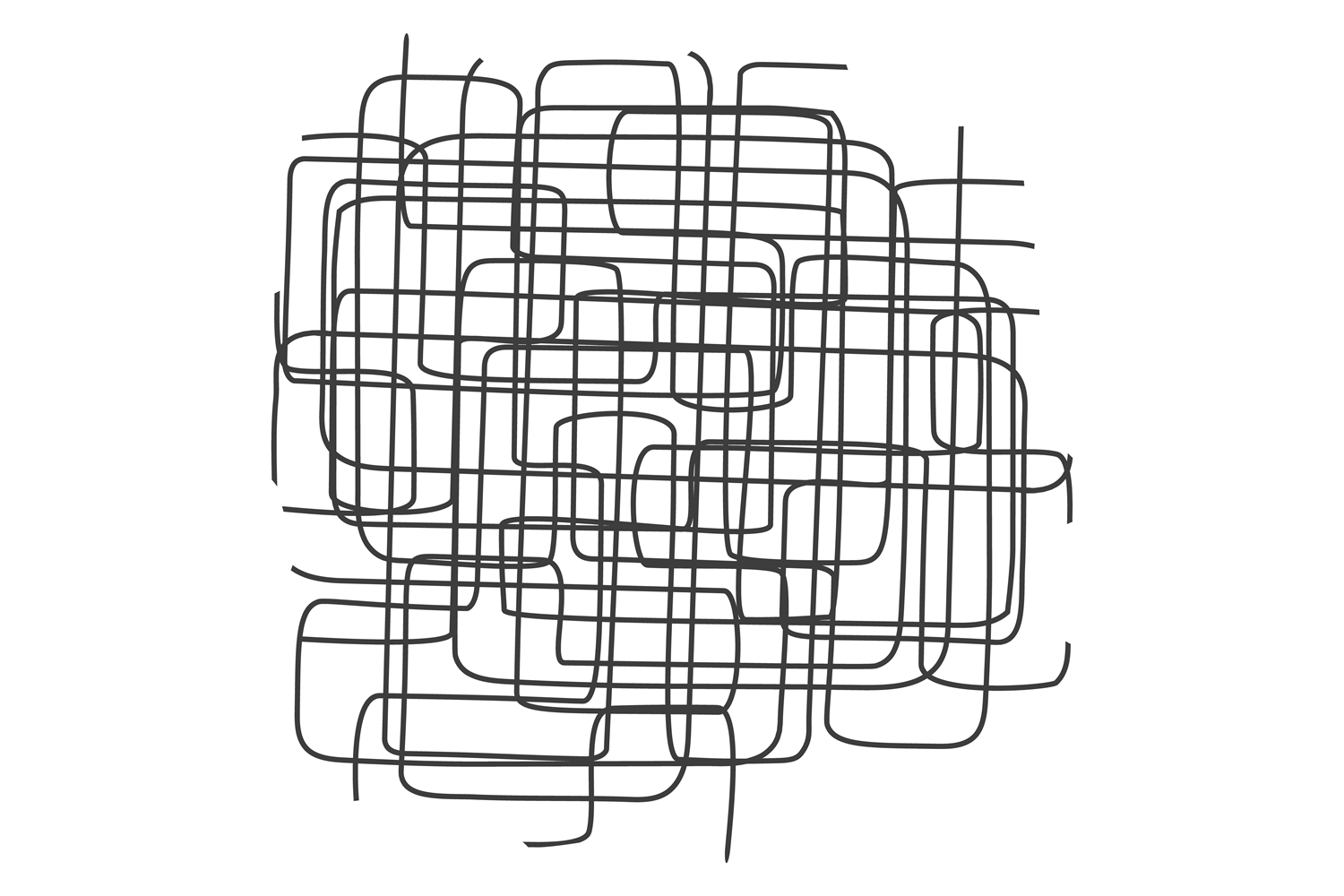Freehand Chaotic Line Drawing. Clutter B Graphic by vectortatu ...
