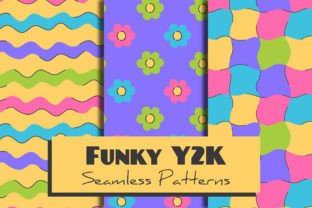Funky Y2k Seamless Patterns Graphic by Rin Green · Creative Fabrica