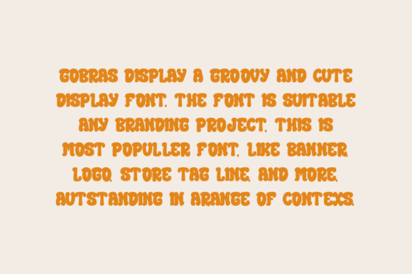 Gobras Display Font - Preview 1