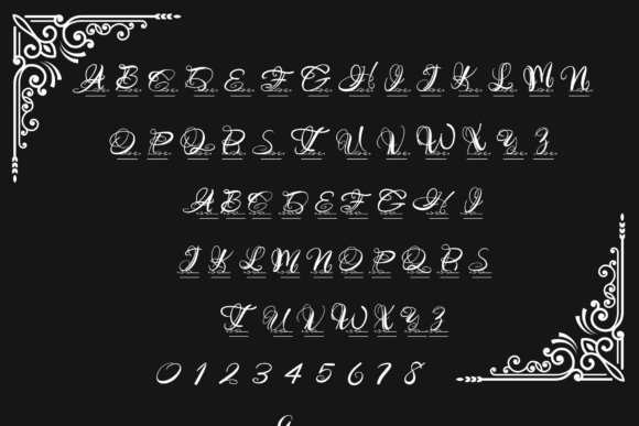 Graceful Monogram Font - Preview 1