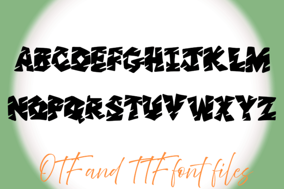 Jungle Print Font PNG with transparent background - Preview 1