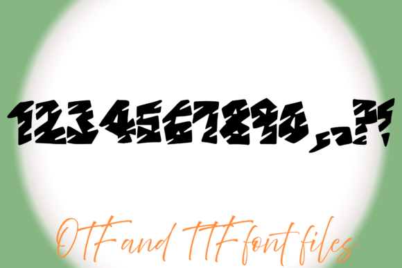 Jungle Print Font PNG with transparent background - Preview 2
