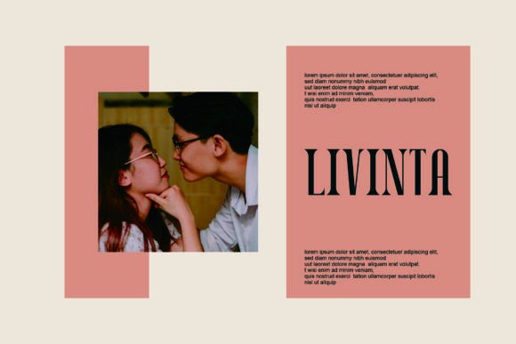 Livinta Font PNG with transparent background - Preview 2