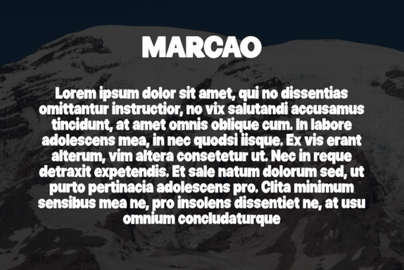 Marcao Font PNG with transparent background - Preview 2
