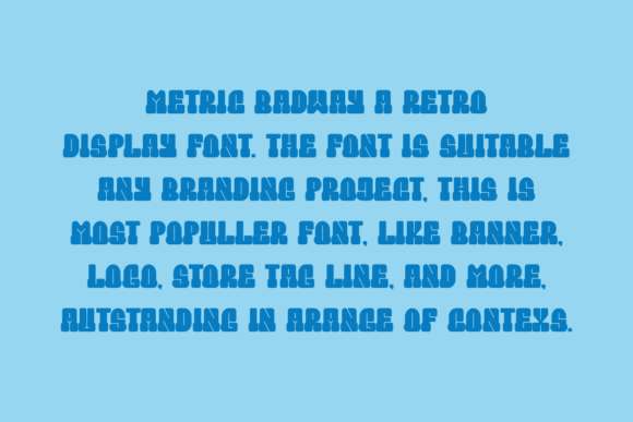Metric Badway Font PNG with transparent background - Preview 1