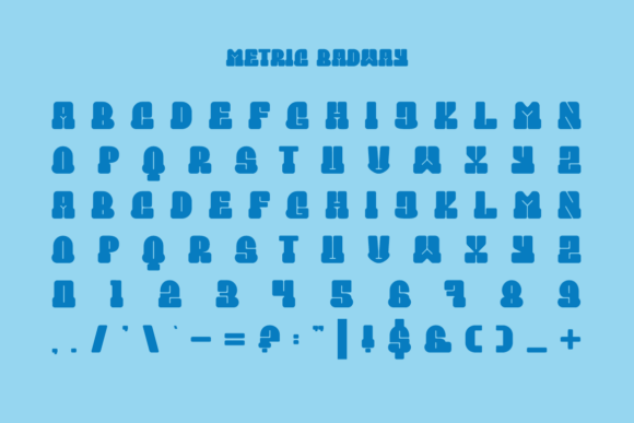 Metric Badway Font PNG with transparent background - Preview 2