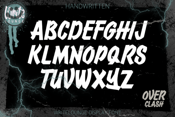 Overclash Font PNG with transparent background - Preview 3
