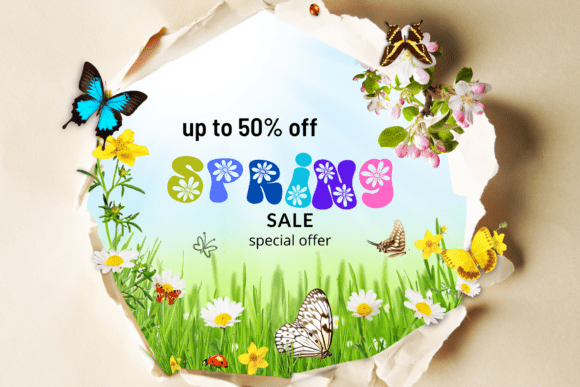 Retro Daisy Spring Font PNG with transparent background - Preview 2