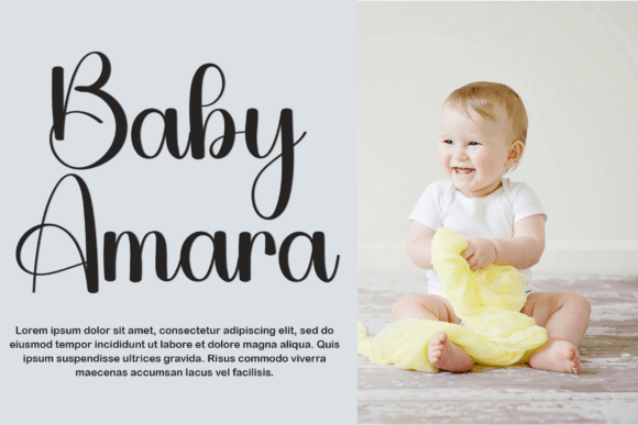 Beautiful Baby Font - Preview 1