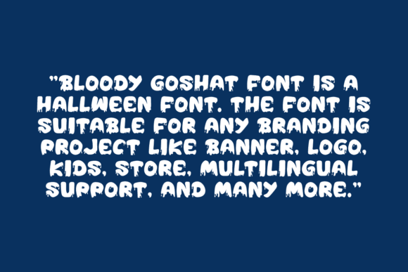 Bloody Goshat Font - Preview 4