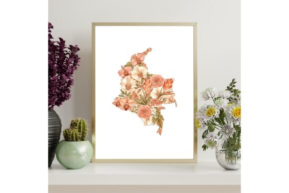 Colombia Map Printable Wall Art