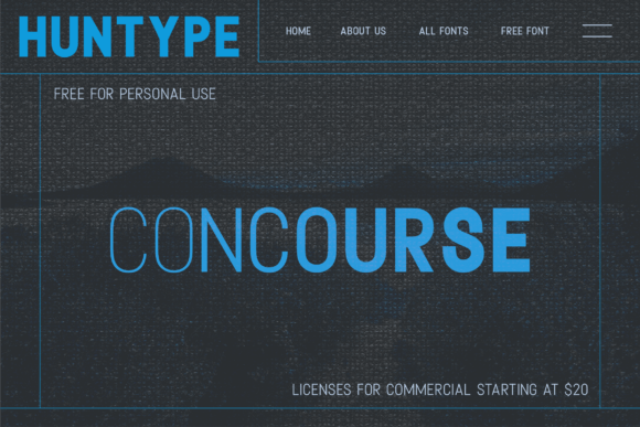 Concourse Font - Preview 1