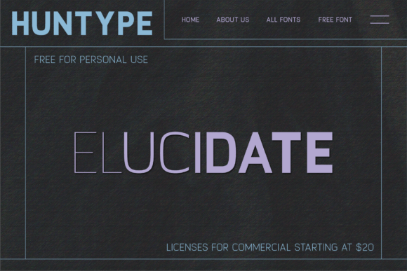 Elucidate Font - Preview 1
