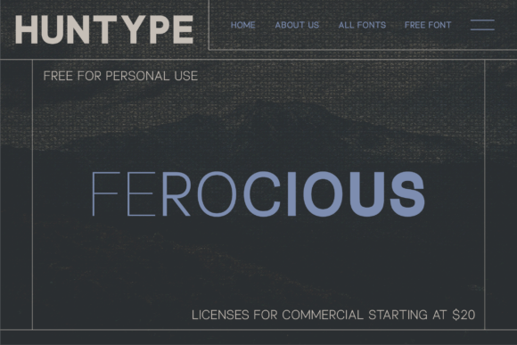 Ferocious Font - Preview 1