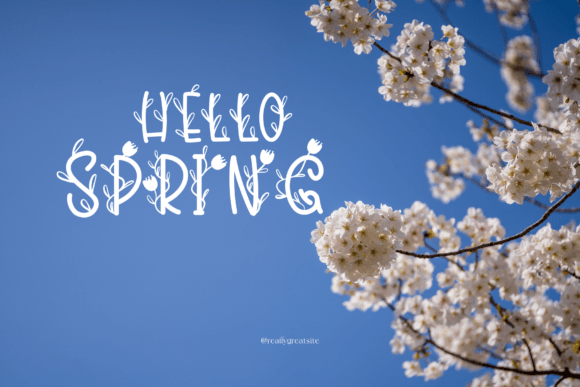 Flower Spring Font - Preview 2