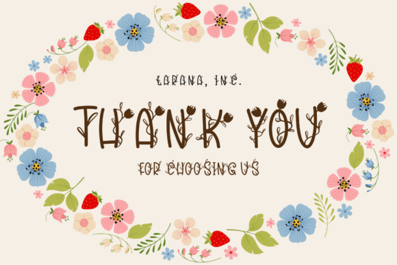 Flower Spring Font - Preview 4