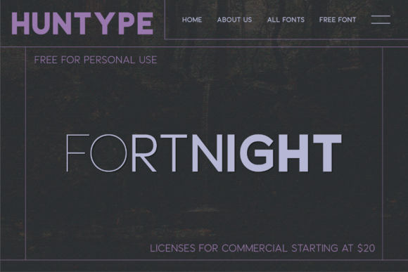 Fortnight Font - Preview 1