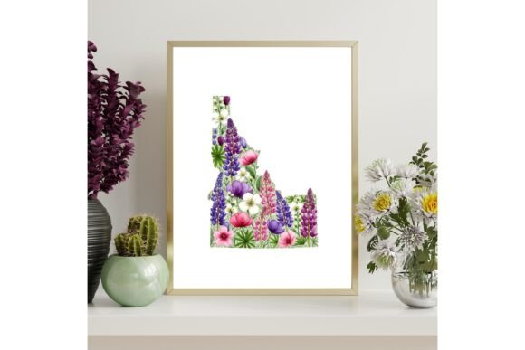 Idaho Floral State Decor
