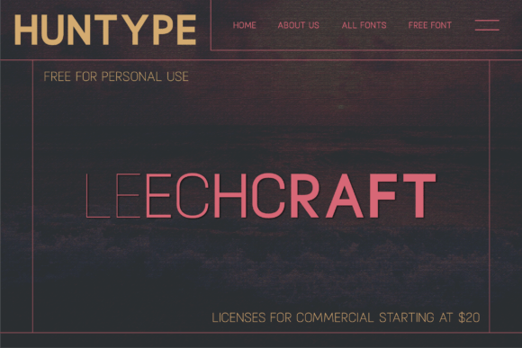 Leechcraft Font PNG with transparent background - Preview 1