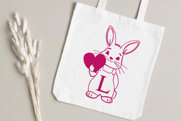 Love Rabbits Font PNG with transparent background - Preview 5
