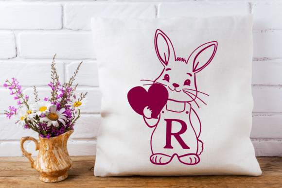Love Rabbits Font PNG with transparent background - Preview 6